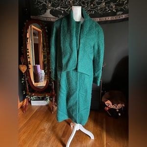 Vintage Green Wool/Mohair Coat.